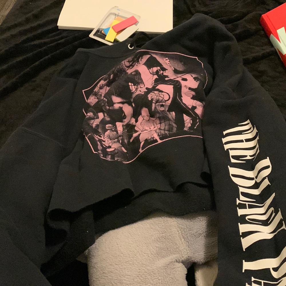 My chemical romance cropped hoodie